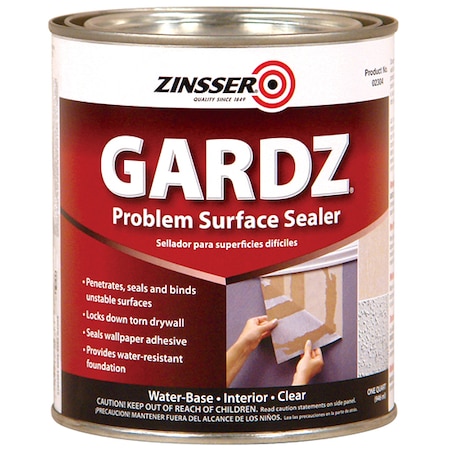 1 Qt Clear Gardz Water-Based Problem Surface Sealer